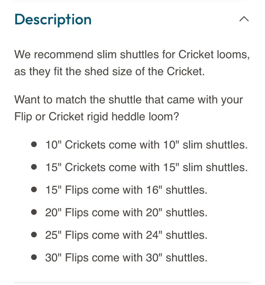 Schacht Stick Shuttles