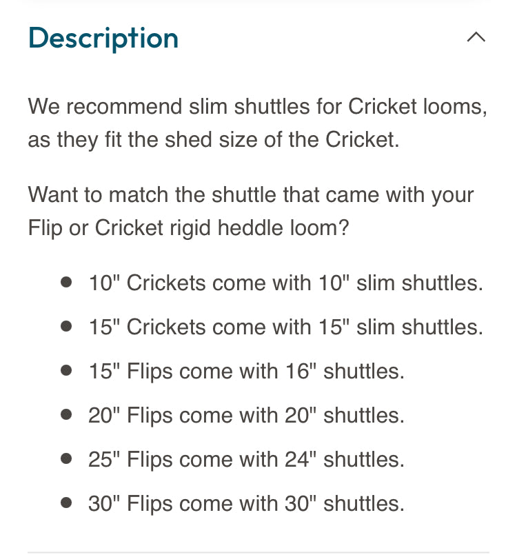 Schacht Stick Shuttles