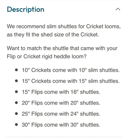 Schacht Stick Shuttles