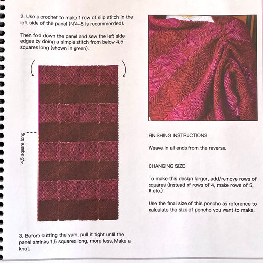 Oversize projects on a pin loom