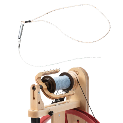 Scotch Tension Spring-and-String for Spinning Wheels