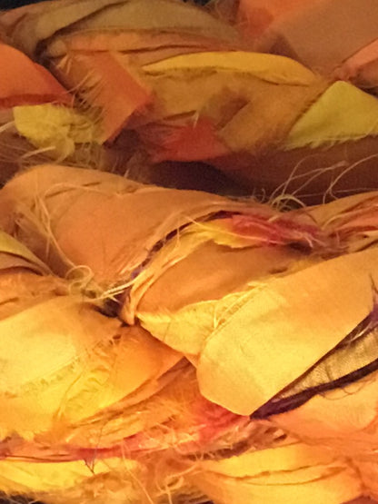 Rangeen Brights - silk sari ribbon