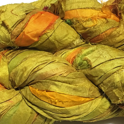 Rangeen Brights - silk sari ribbon