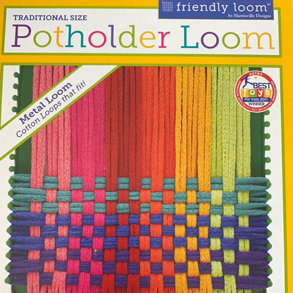 KIDS CAN WEAVE on a Potholder Loom!